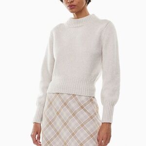 Aritzia Wilfred Arletty Sweater in Cream Size Small